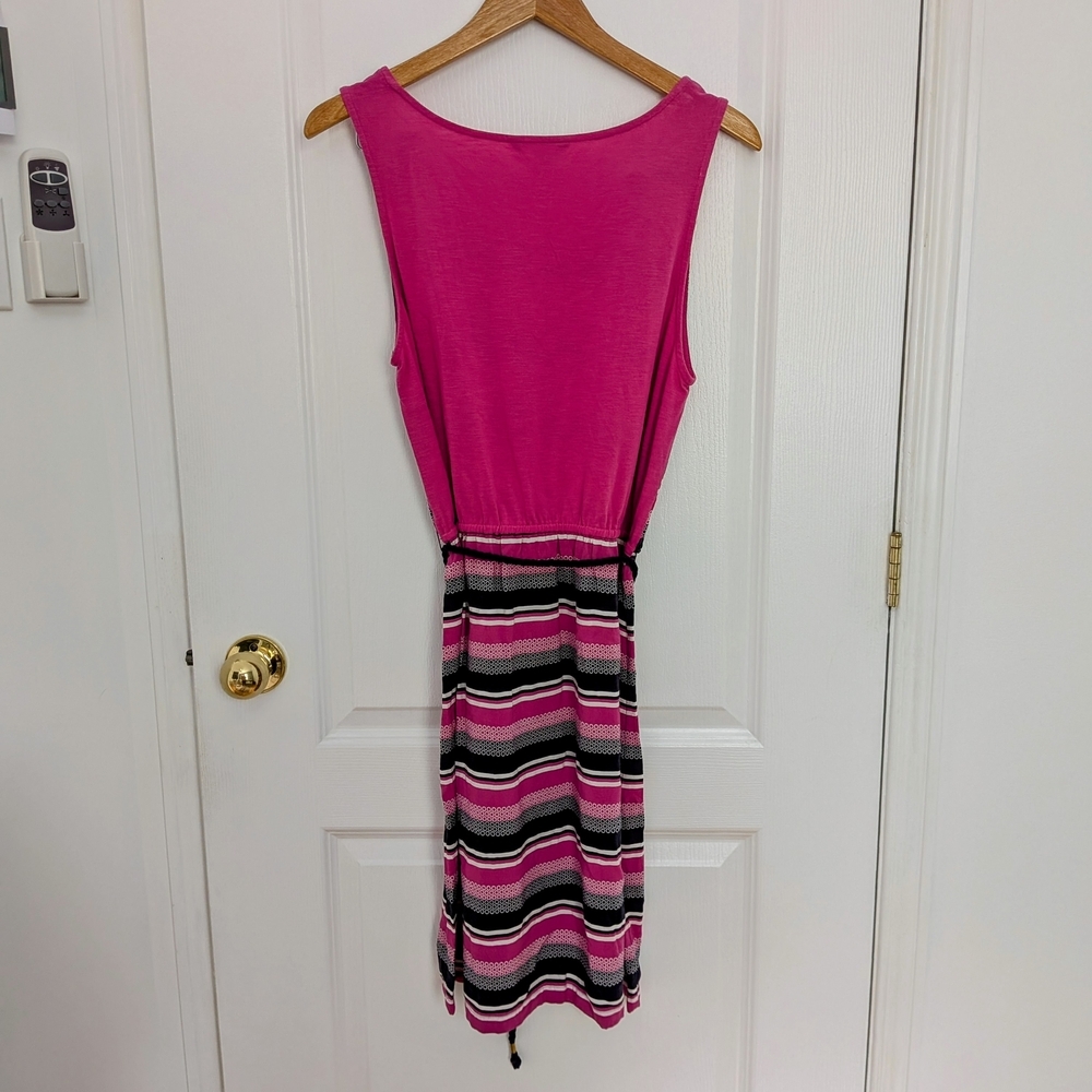 Tommy Hilfiger Pink and Black Striped Dress - Picture 2 of 4